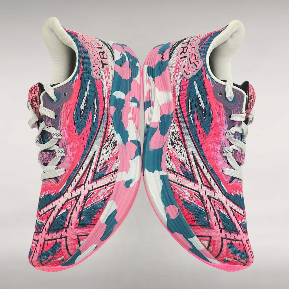 ASICS Noosa Tri 15 Avant Garde Restful Teal Hot Pink Running Shoes Womens 8